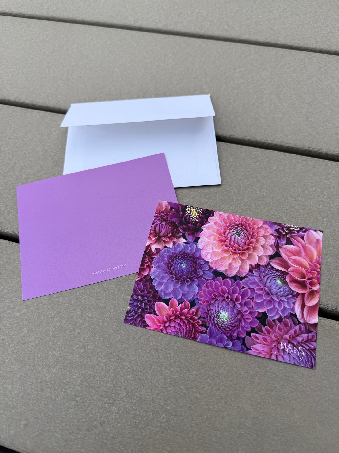 Dahlia Garden Notecards | Radiant | Set of 4