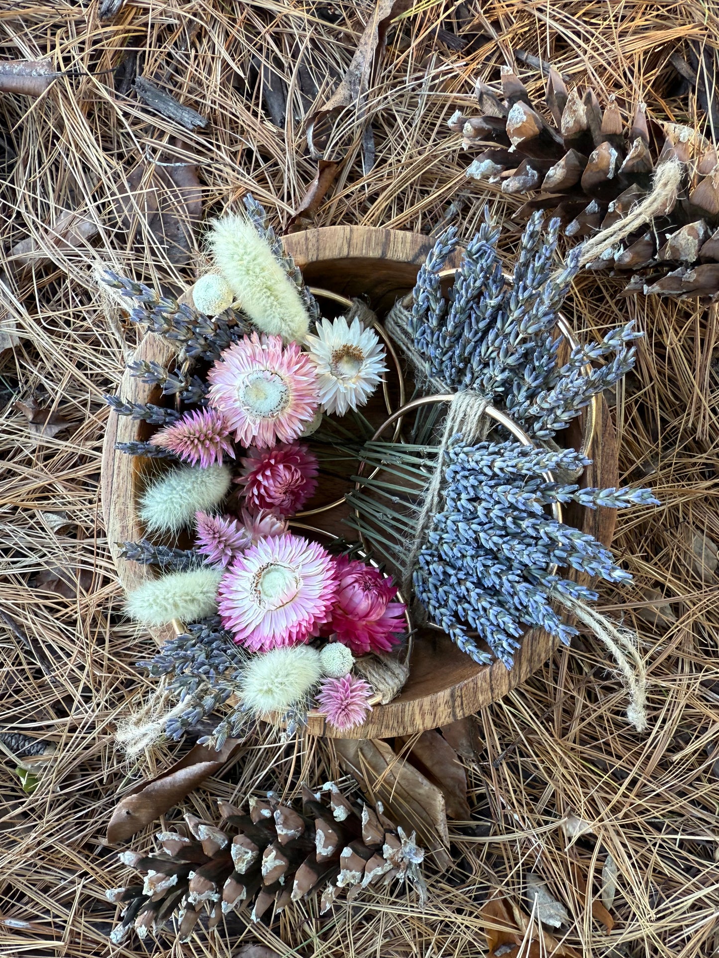 Everlasting Lavender Hoop Ornament