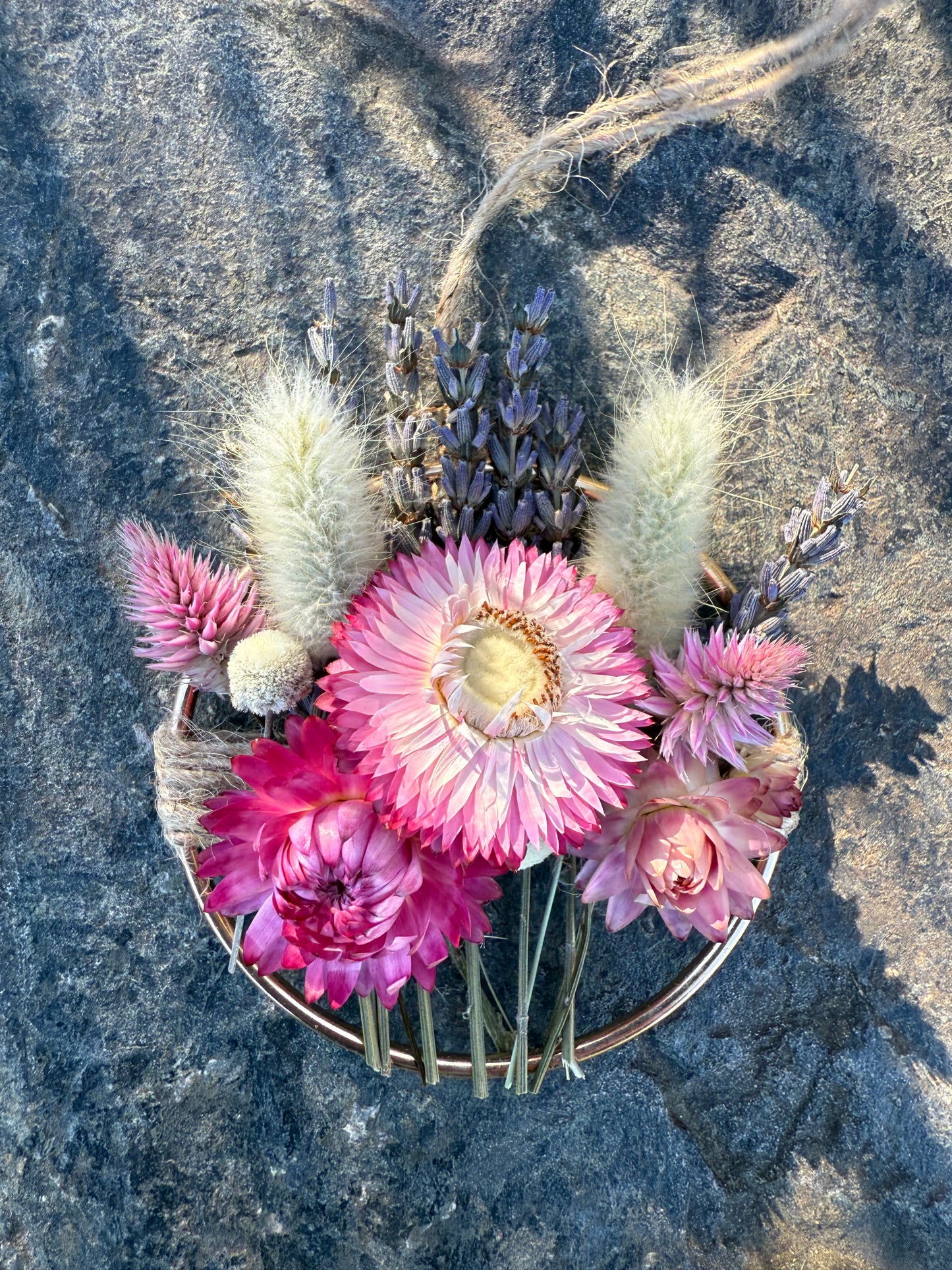 Everlasting Floral Hoop Ornament