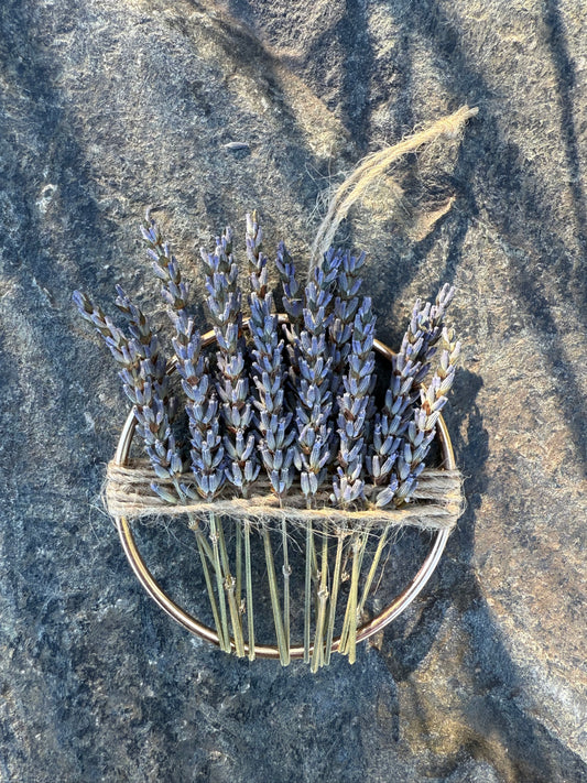 Everlasting Lavender Hoop Ornament