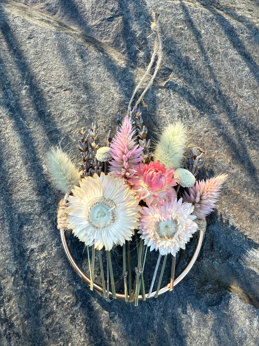 Everlasting Floral Hoop Ornament