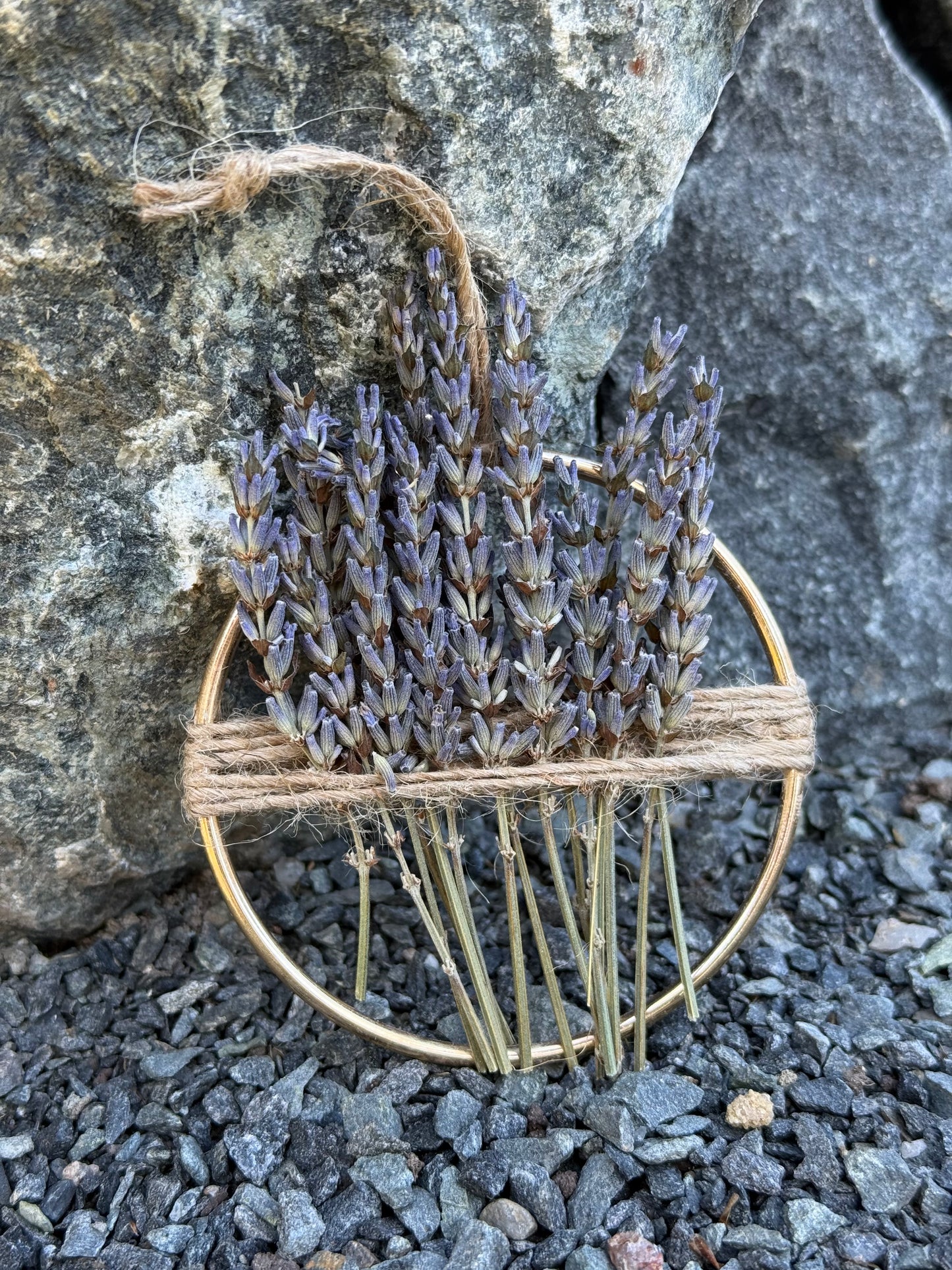 Everlasting Lavender Hoop Ornament