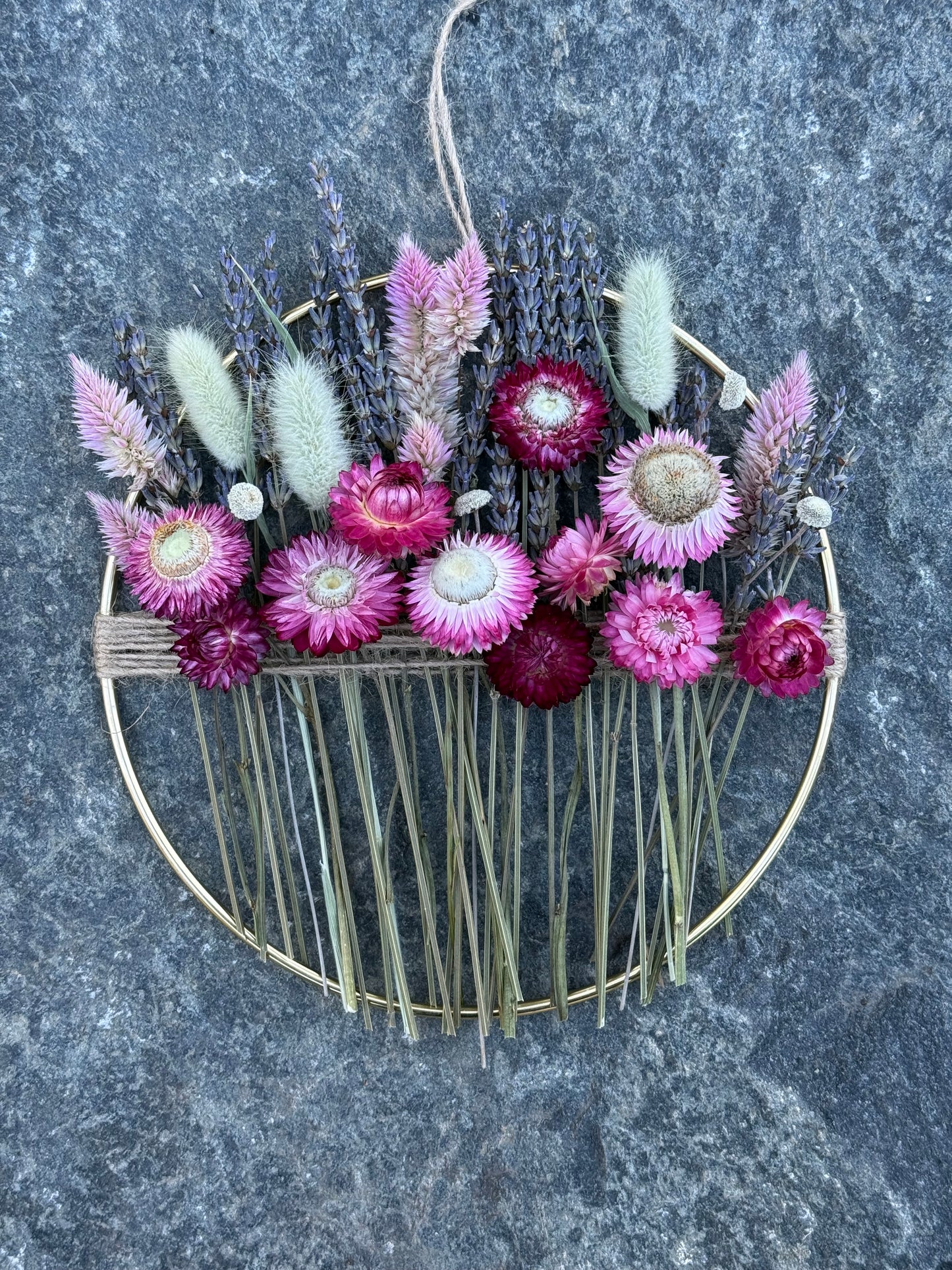 Large Everlasting Floral Hoop