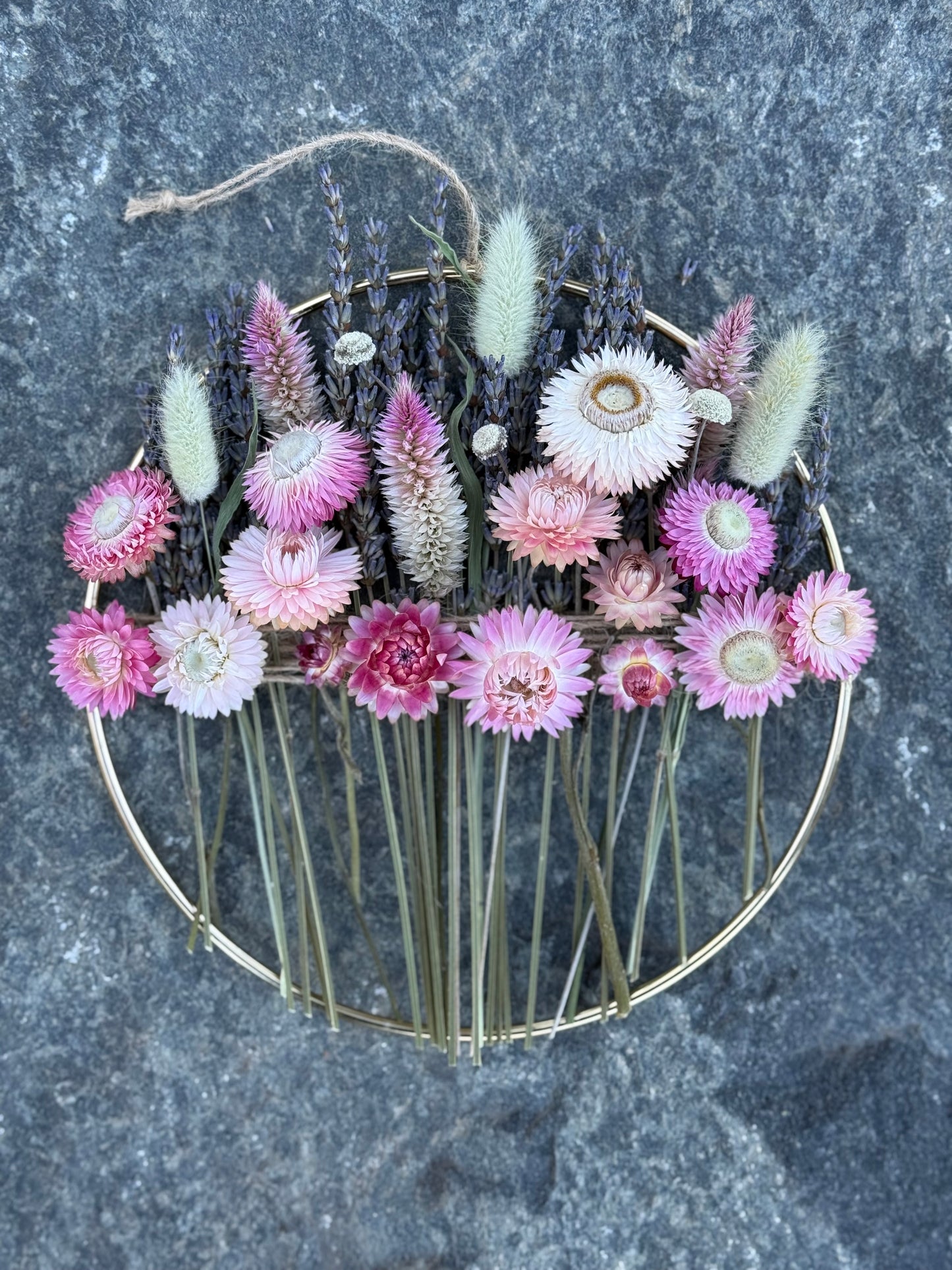 Large Everlasting Floral Hoop