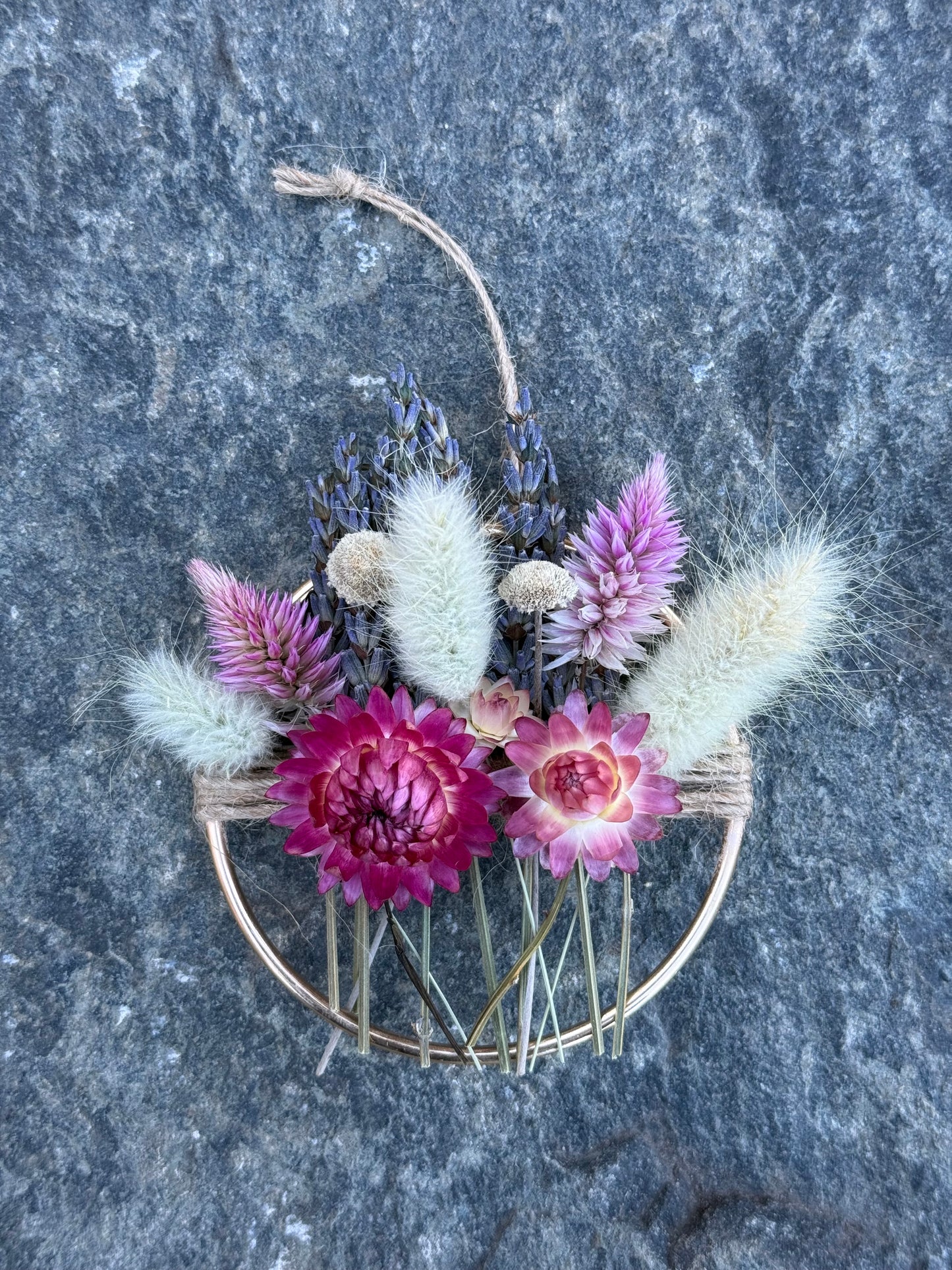 Everlasting Floral Hoop Ornament