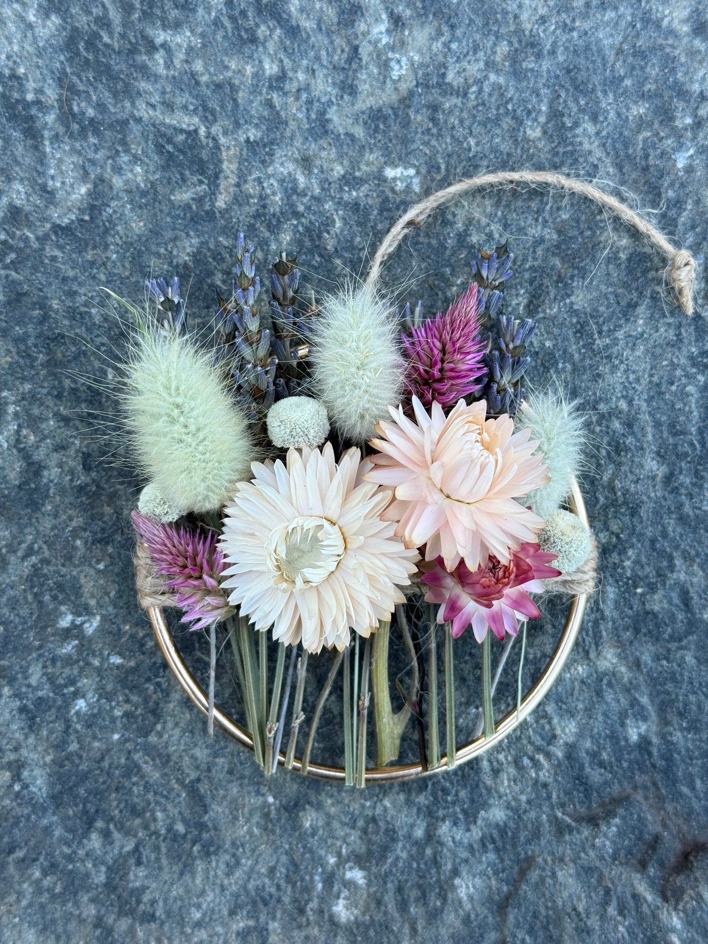 Everlasting Floral Hoop Ornament