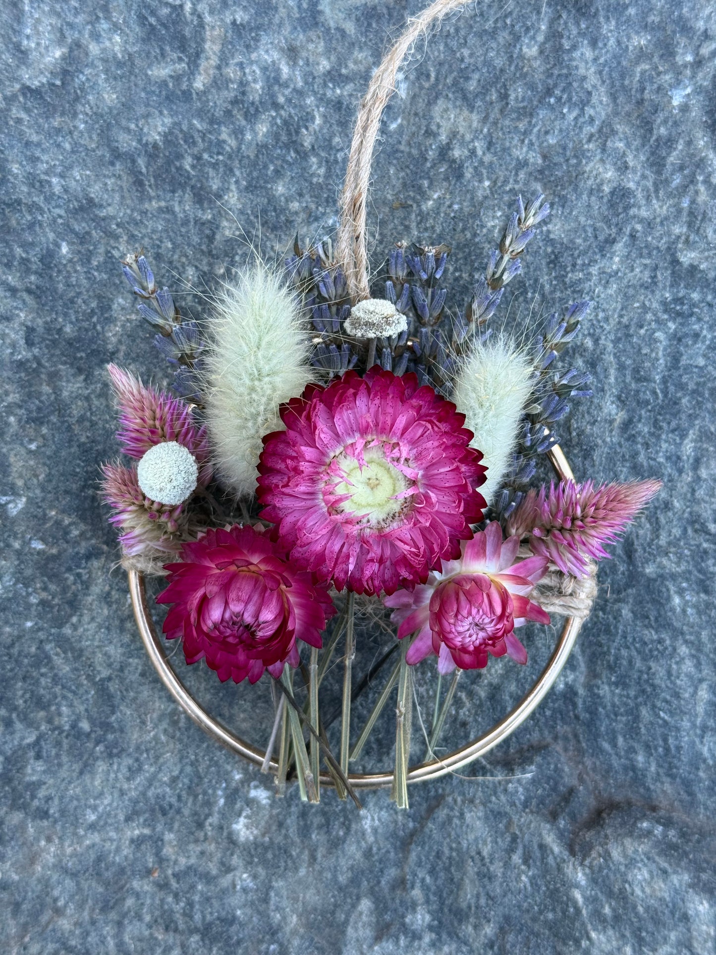 Everlasting Floral Hoop Ornament