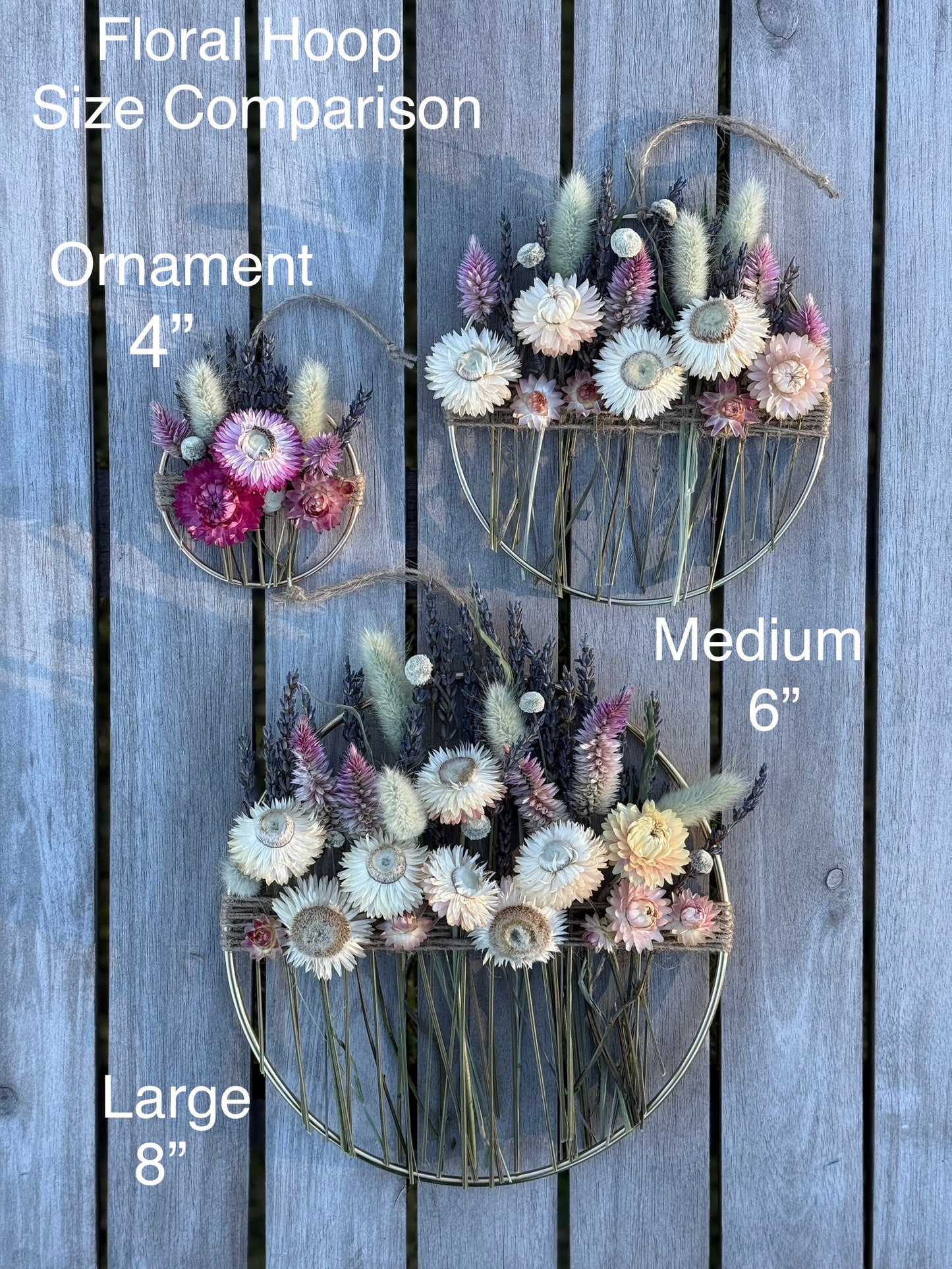 Everlasting Lavender Hoop Ornament